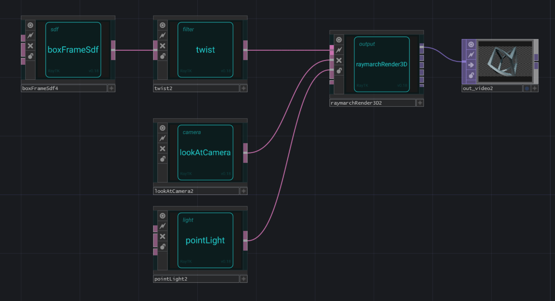 Basic RayTK Network